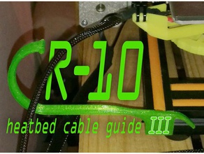 cr-10 heatbed kablo kılavuzu ııı 3d yazıcı aksesuarları 3d print model - Mito3D