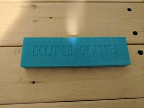 eclipse óculos de caso organização solar 3d print model - Mito3D