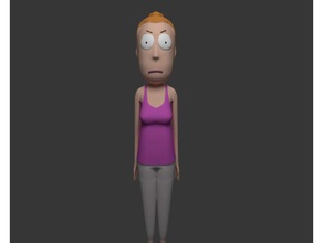 summer smith rick morty people character 3d print model - Mito3D