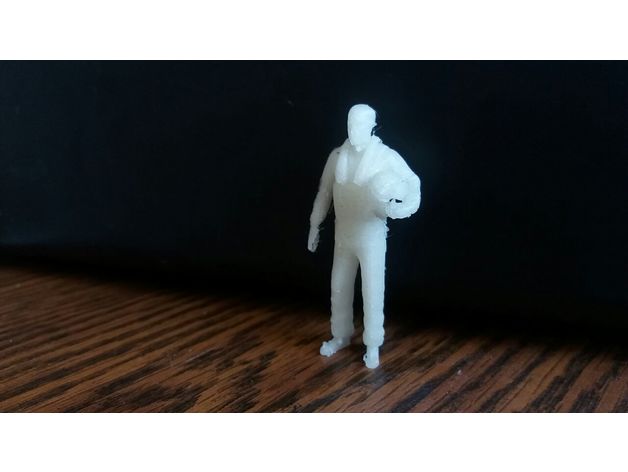 fighter pilot people 3D print model - Mito3D