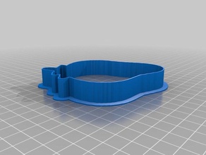 strawberry cookie cutter kitchen & dining customized 3d print model - Mito3D