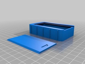 slide-lid box grips containers container grip lid slide storage 3d print model - Mito3D