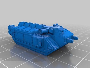 epic scale crassus v2 Fahrzeuge 6mm scifi tank 3d print model - Mito3D