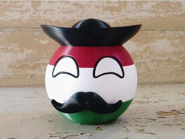 bety r - hungaryball giochi e giocattoli 9gag budapest countryball l'ungheria 3D print model - Mito3D