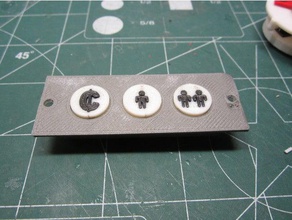 mini arcade moeda botões do player eletrônica botão cabinet 3d print model - Mito3D