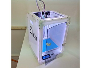 3dator full enclosure 3d printer accessories diy door hinch lasercut stackable 3d print model - Mito3D