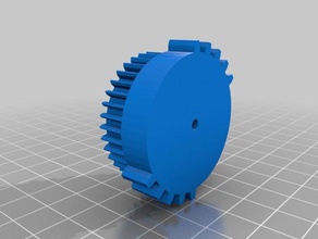 nerf stampede flywheel conversion gear hobby 3d print model - Mito3D