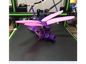 libélula animais dragão asas 3d print model - Mito3D