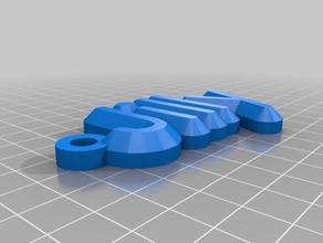 jillian keychain organization customized 3d print model - Mito3D