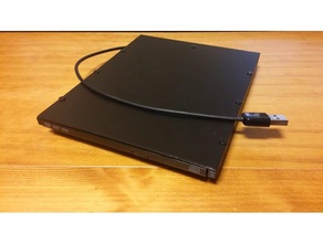 cas de l'ordinateur portable lecteur cd ordinateur cd-rom prusa i3 mk2 3d print model - Mito3D