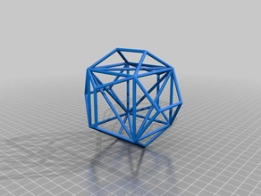 Tetraeder&cube&Dodekaeder Mathe-Kunst cube Dodekaeder krisp3d Tetraeder Draht Drahtmodell 3d print model - Mito3D