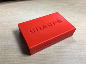 yet another sharps container tool holders & boxes blade razor box 3d print model - Mito3D