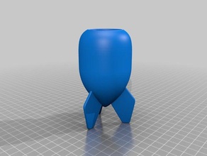 bomba de maceta decoración la krisp3d energía nuclear 3d print model - Mito3D