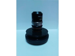 objectif de microscope adaptateur rms m42 la caméra 3d print model - Mito3D