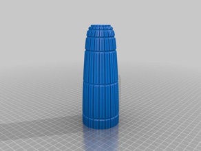 vase Dekorative Muster Dekor krisp3d Spirale 3d print model - Mito3D