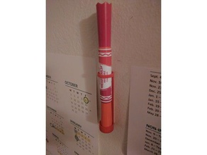 wall-mounted pen holder organization 3d print model - Mito3D