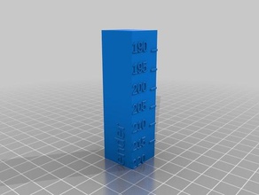 il mio personalizzati, calibrazione di temperatura torre Stampa 3d prove su misura 3d print model - Mito3D