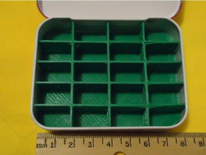 peppermint tinsert 78x59x15mm containers box insert coin sorter craft crafts customized handicrafts organization organizer part parts small sorting tools 3d print model - Mito3D