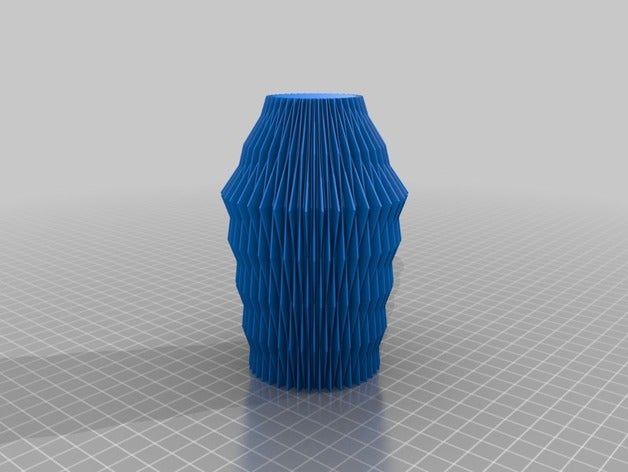 geometrik düz vazo dekor krisp3d spiral 3D print model - Mito3D