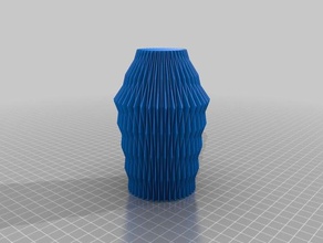 geometric vase straight decor krisp3d spiral 3d print model - Mito3D