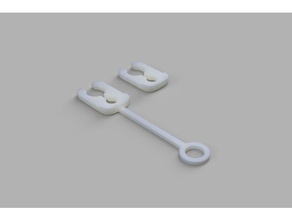 basit bowden klipler 3d yazıcı aksesuarları hizmetkar klibi klip hotend uygun montaj itme buton fit 3d print model - Mito3D
