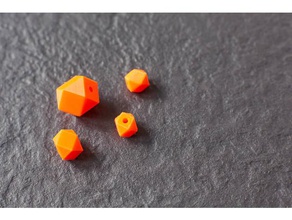 not square bead customizable jewelry cusomizable custom parameteric polygon rectangle triangle 3d print model - Mito3D