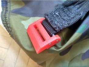 strap adjuster 30mm straps no sewing req accessories backpack clip rucksack 3d print model - Mito3D