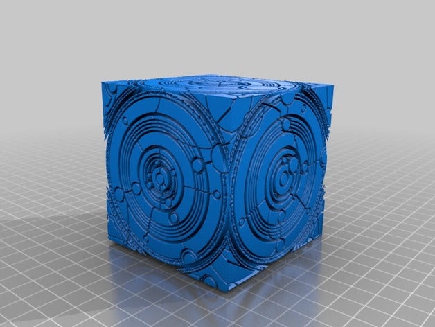 tardis siege mode cube props 3D print model - Mito3D