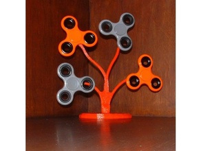 toupie en arbre les gadgets 3dprintable cool facile fidget spinner amusant d'arbre 3d print model - Mito3D