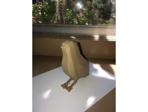 low poly uccello arredamento bird uccelli 3d print model - Mito3D