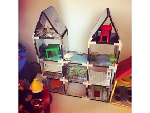 reciclado de cajas cd slim casa muñecas juguetes construcción reciclados remix 3d print model - Mito3D