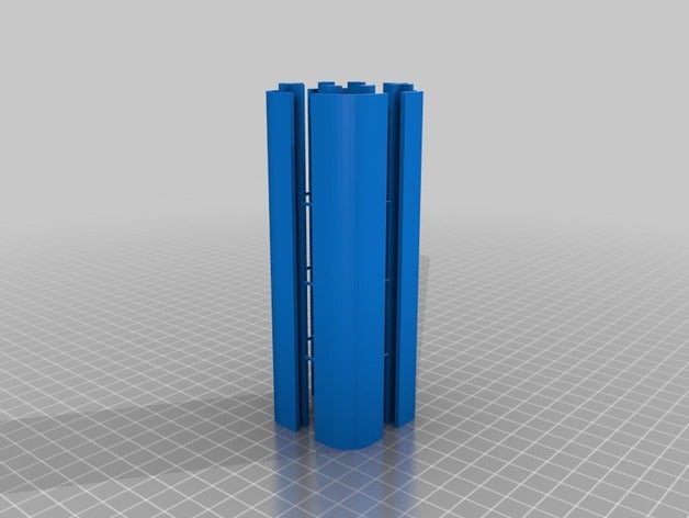 remix lithophane lamp structure corners stl decor 3D print model - Mito3D