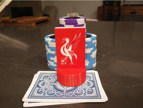 liverpool fc poker card capper toy & game accessories badge cap cards england epl football team gambling token gaming logo playing premiership premier league protection protective cover protector soccer badges sport sports 3d print model - Mito3D