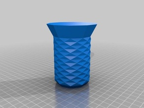 polygon vase decor decorative geometric krisp3d spiral 3d print model - Mito3D