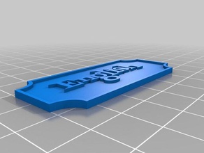 meine angepasste Typenschild Dekor kundengebundene 3d print model - Mito3D