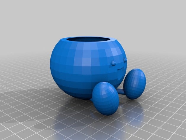 oddish plant pot containers pokemon tinkercad 3D print model - Mito3D