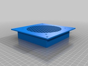 120mm fan grille surround computer grill guard 3d print model - Mito3D