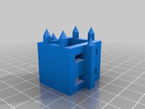 golden tower 3d printing 3d print model - Mito3D