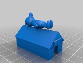 snoopy art 3d print model - Mito3D