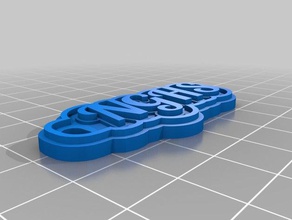portachiavi nghs i su misura 3d print model - Mito3D