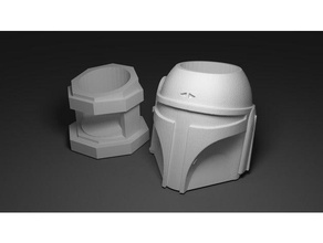 boba fett dice tower toy & game accessories star wars xwing miniatures 3d print model - Mito3D
