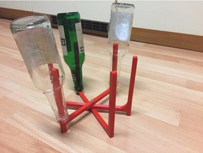 bottle drying rack - foldable kitchen & dining 3d print model - Mito3D