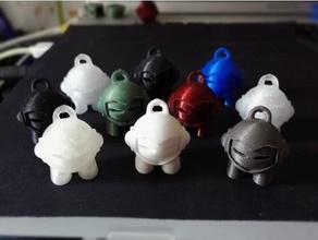 marvin improved crotch 3d printing tests hubs keychain test 3d print model - Mito3D