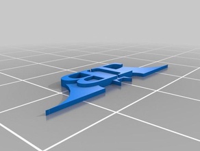 1 2 échelle de chauve-souris gobelet - emblème L'impression 3d 3d print model - Mito3D