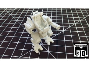 impresora forge 3d promocional mech 002 La impresión en mecha miniatura las miniaturas el robot tablero de la mesa 3d print model - Mito3D