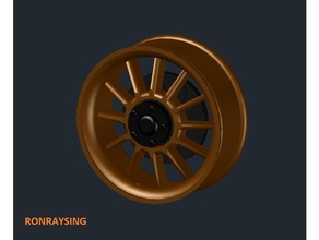 ronraysing racing spinner 3d printing customized disc fidget fidgetspinner hand toy monmon rims studs thingiverse wheel wheels 3d print model - Mito3D