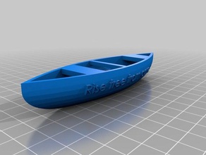 canoe models boat camping trip lake outdoors paddle 3d print model - Mito3D