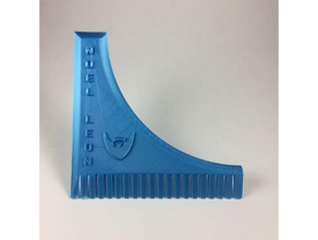 noel leon beard comb bathroom beardcomb beardguide guide trimmer 3d print model - Mito3D