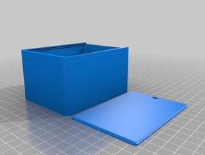 caja con tapa - 100x75x55 containers customized 3d print model - Mito3D