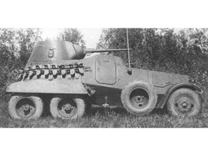 ba-11 armoured car vehicles soviet union tank weapon ww2 wwii 3d print model - Mito3D